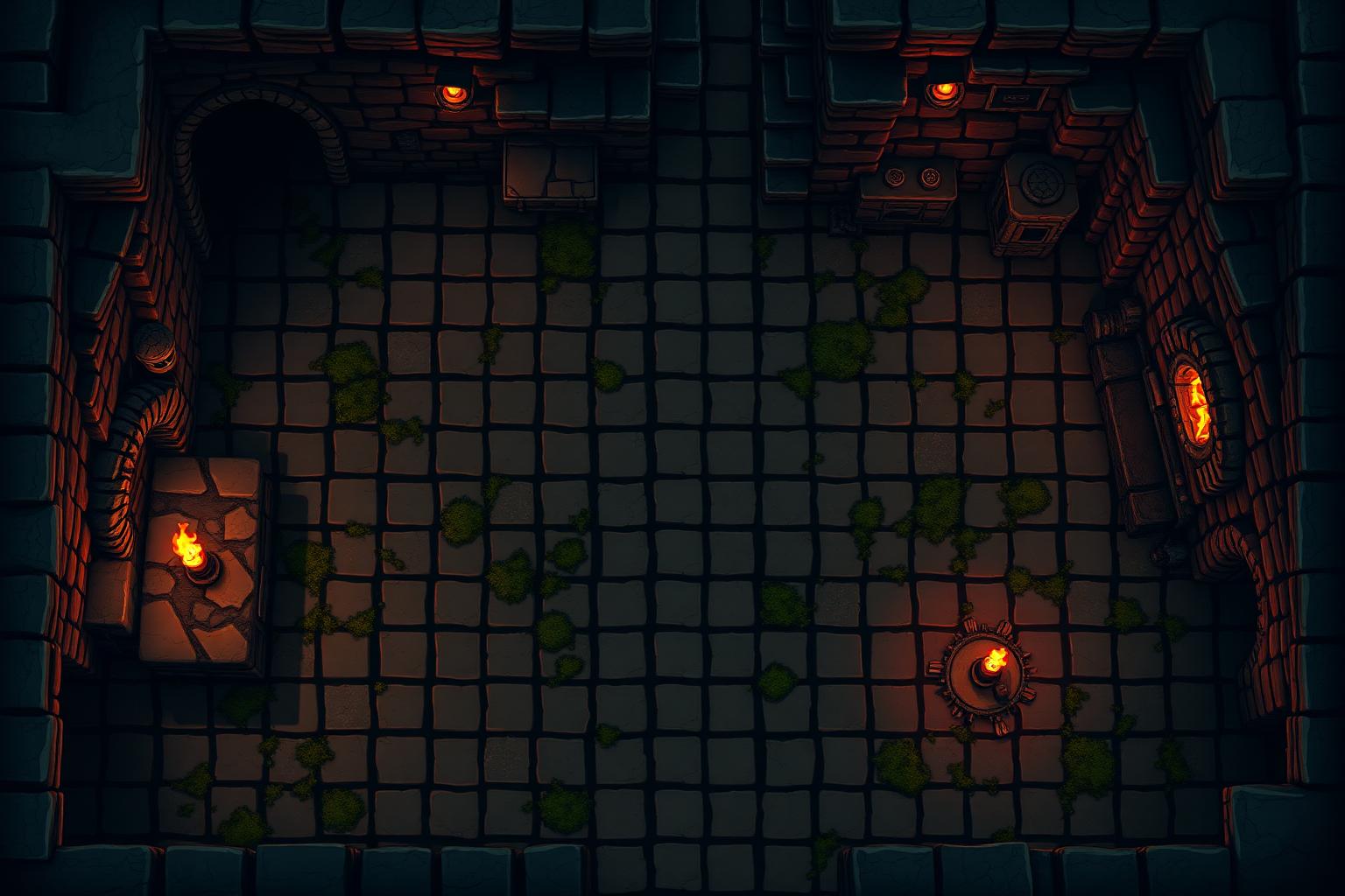 Crypt of Neon game map
